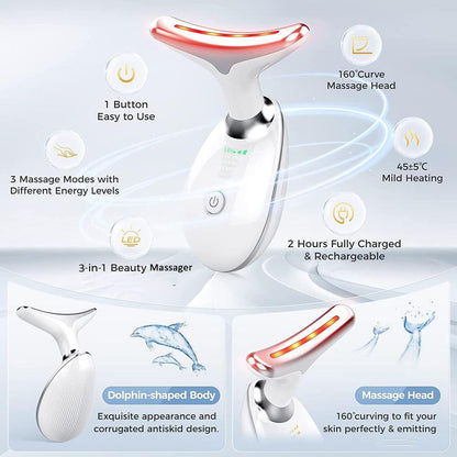 Masajeador Facial y de Cuello Multifuncional – Relajación para Rostro, Cuello y Piernas | Unisex